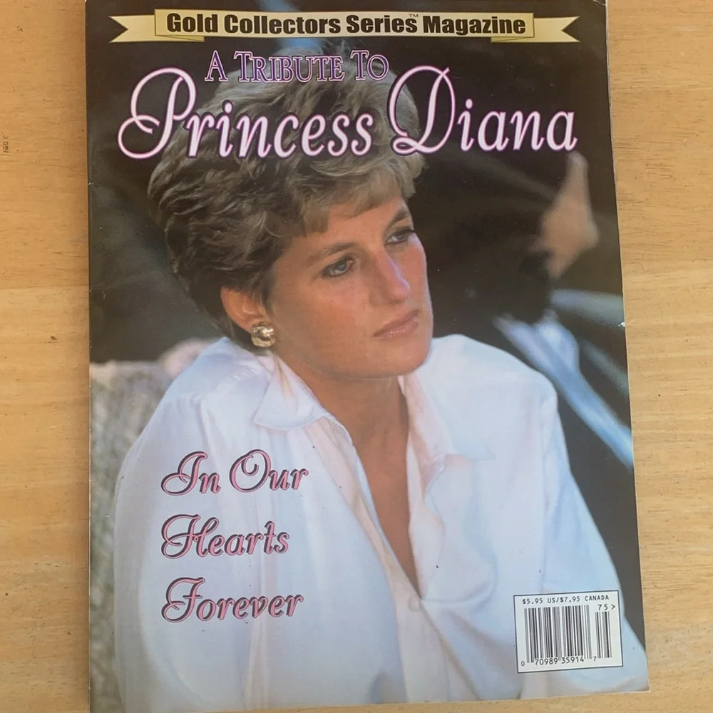 👸5 Princess Diana Stamps & MAGAZINE